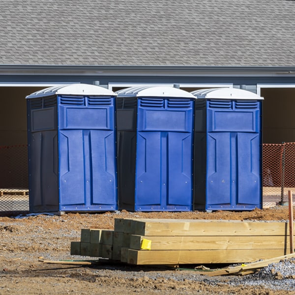 what is the expected delivery and pickup timeframe for the portable restrooms in West Clarkston-Highland